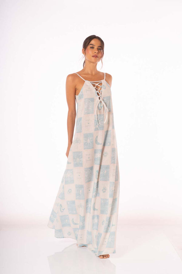 ALQUIMIA STRAP LONG DRESS