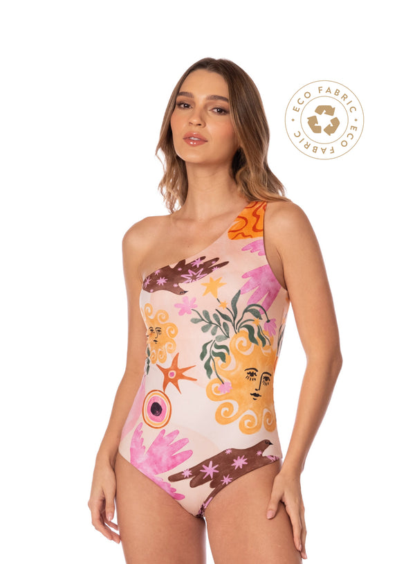RENACER ONE SHOULDER ONE PIECE