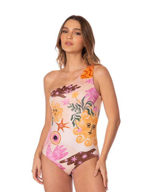RENACER ONE SHOULDER ONE PIECE