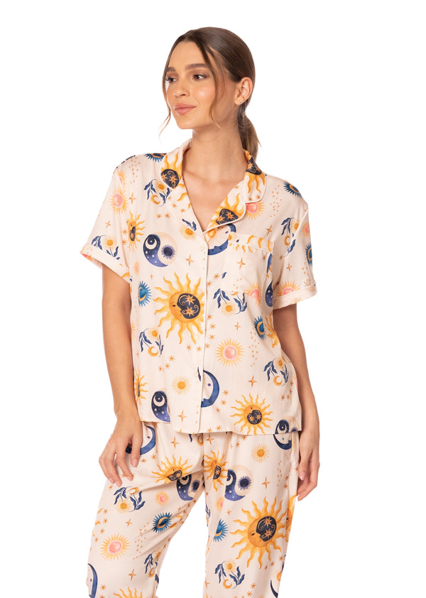 SET PIJAMA SOL Y LUNA MID LONG