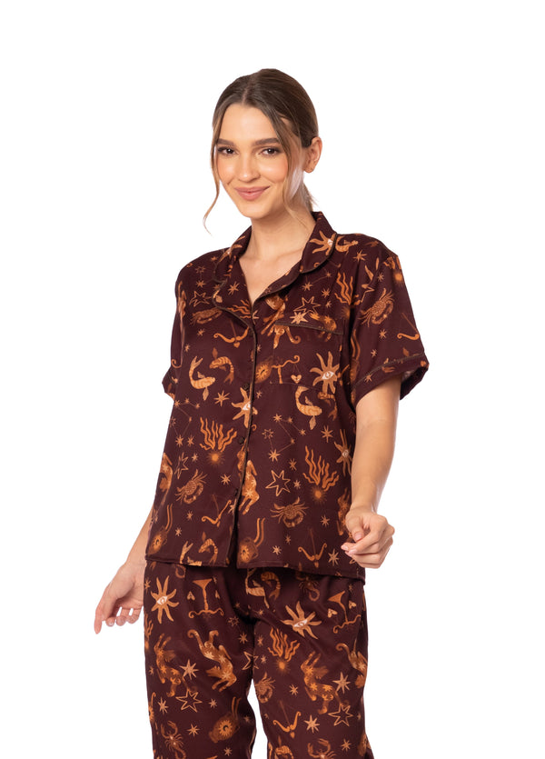 SET PIJAMA GALAXIA  MID LONG