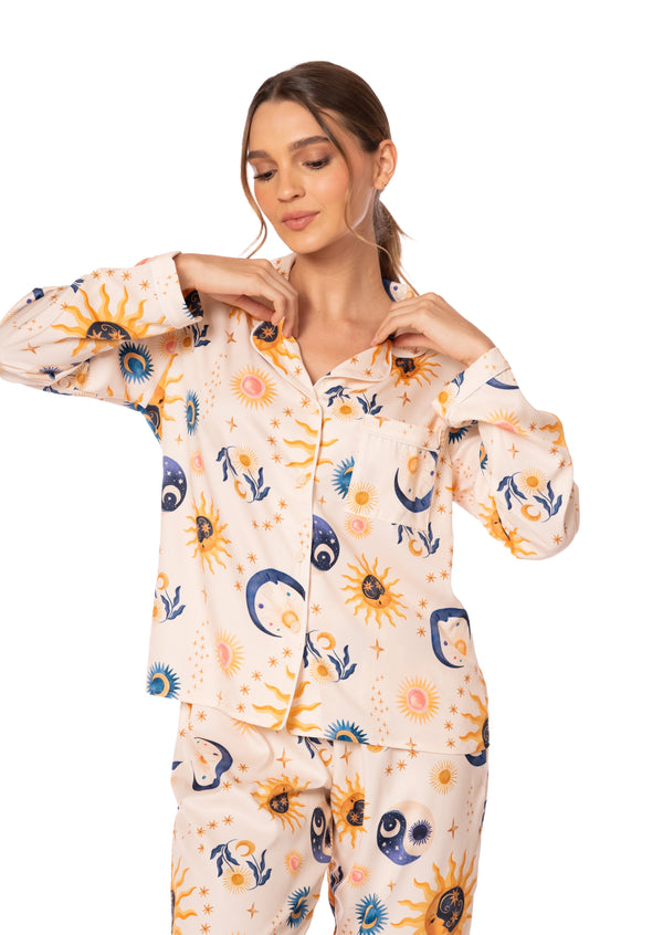 SET PIJAMA SOL Y LUNA  LONG