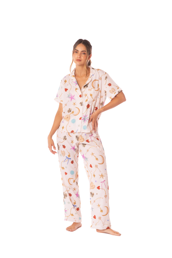 SET PIJAMA LUCKY CHARM MID LONG