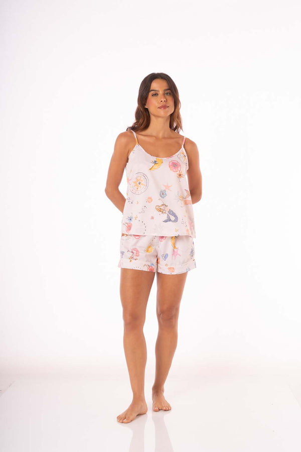 SET PIJAMA LUNA SHORT